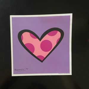 Romero Britto Heart - Dotty About You Art print